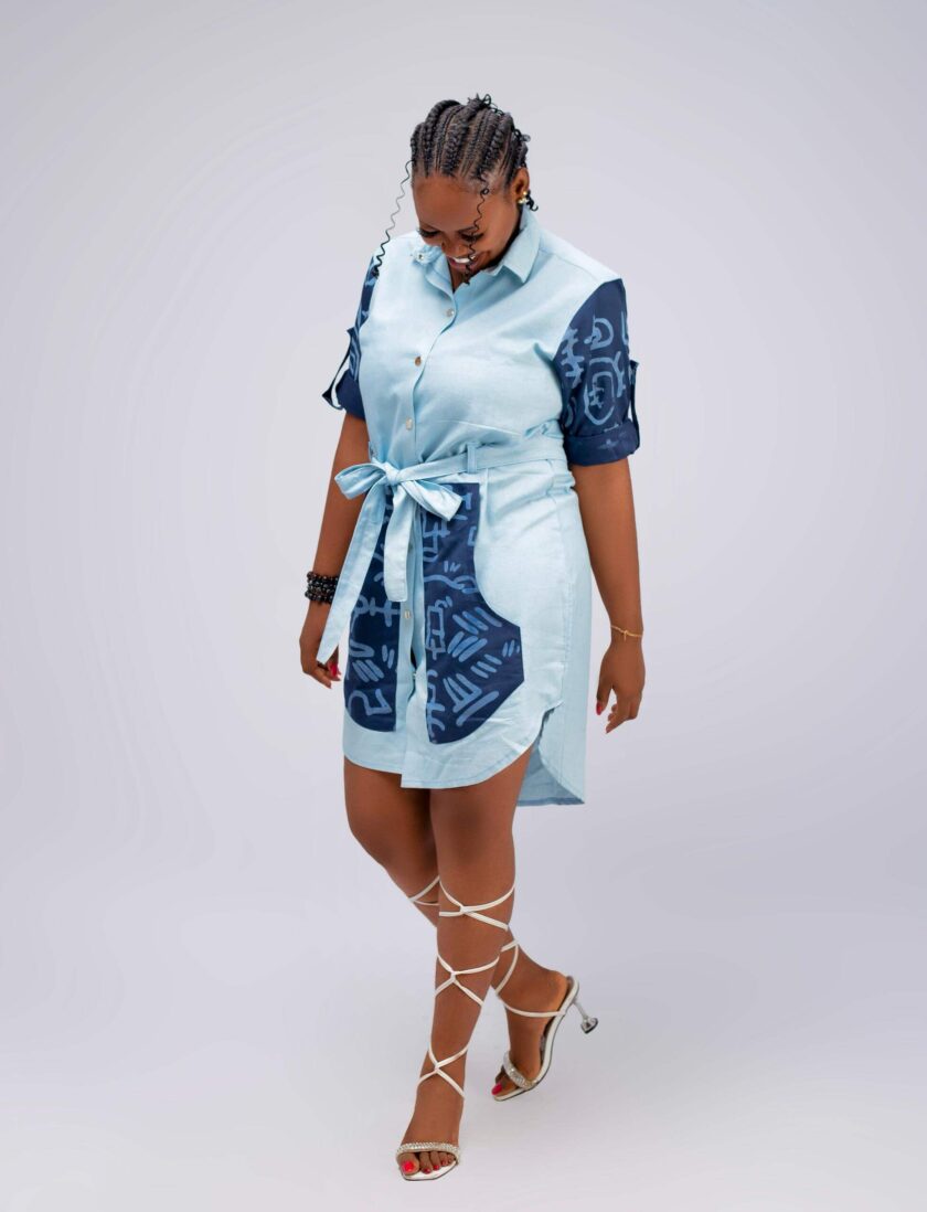 Etana jean dress 01 - Image 3